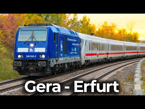 Diesel InterCity 2150 | Führerstandsmitfahrt: Gera - Erfurt | BR 246 - Mitte Deutschland Verbindung