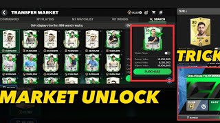 FC24 MOBILE!! HOW TO UNLOCK THE TRANSFER MARKET|HOW TO REACH LEVEL 10 EASILY IN FC24 AND BUY PLAYERS