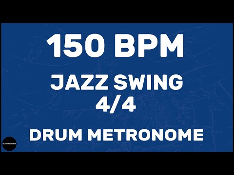 Jazz Swing 4/4 | Drum Metronome Loop | 150 BPM