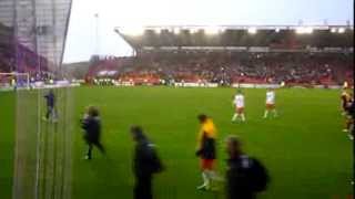 preview picture of video 'Aberdeen v Dundee United, at Pittodrie.'