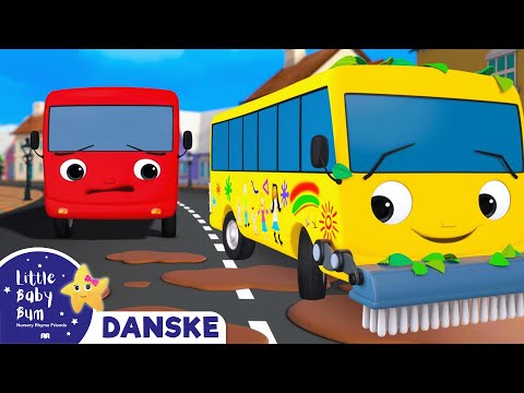 Busserne Gør Rent | Little Baby Bum Dansk - Børnesange og tegnefilm