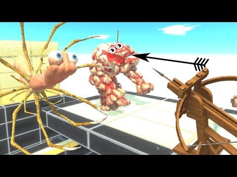 BALISTA THROWS UNITS INTO TENTACLE PUNCH - ANIMAL REVOLT BATTLE SIMULATOR