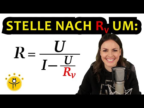 Formel nach Variable umstellen – Physik