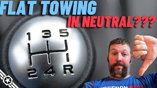 Don’t Flat Tow in NEUTRAL!  #transmission #stickshift #mechanic