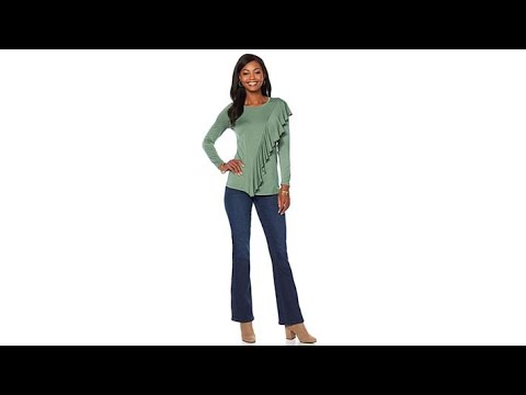 DG2 by Diane Gilman RuffleFront Top