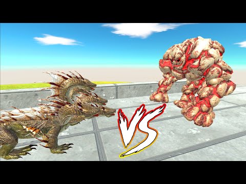 LAVA GOLEM DEATH RUN - Animal Revolt Battle Simulator