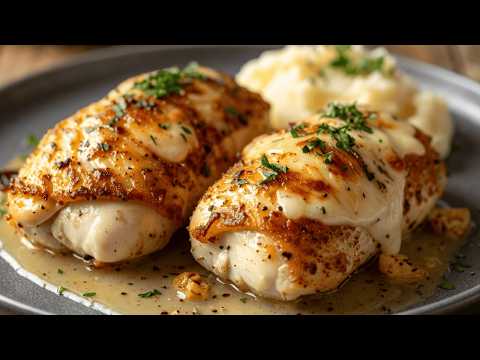 Genius chicken breast stuffed with cheese 😍 Creamy, juicy & easy from the oven!