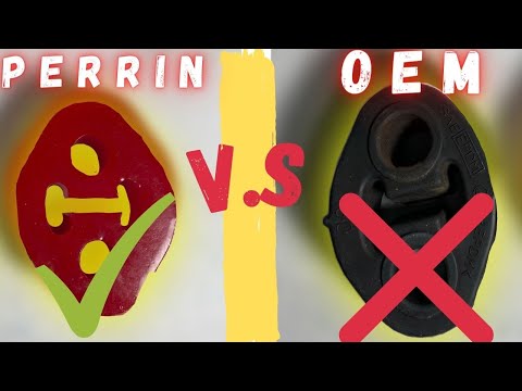 INSTALLING PERRIN EXHAUST HANGERS ON MY SUBARU ! ! !