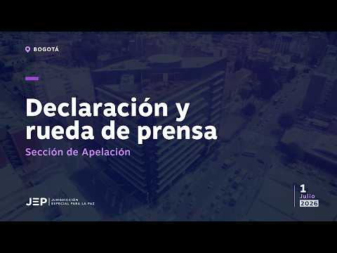 Declaración a medios y rueda de prensa: Sección de Apelación