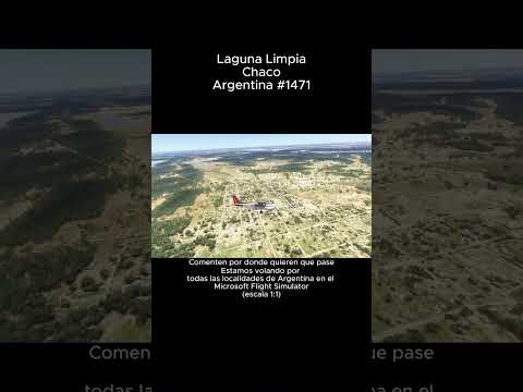 Laguna Limpia, Chaco desde el Microsoft Flight Simulator #lagunalimpia #chaco #msfs #argentina