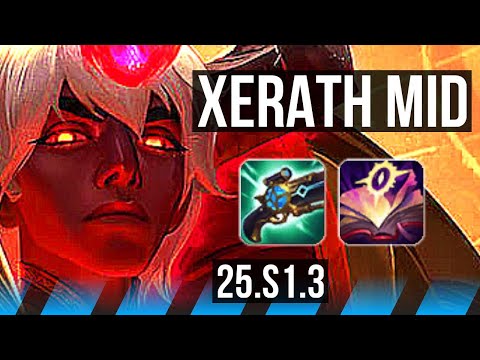 XERATH vs TRYNDAMERE (MID) | 4/1/11, 67% winrate, Rank 8 Xerath | KR Grandmaster | 25.S1.3