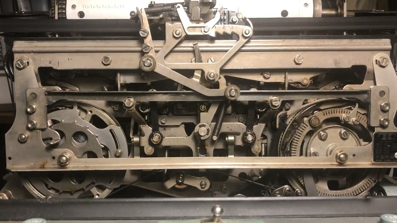 Teletype Model 28 printer horizontal tab