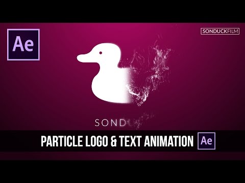 After Effects Tutorial: Particle Logo & Text Animation Video