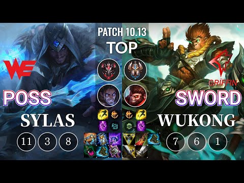 WE Poss Sylas vs GRF Sword Wukong Top - KR Patch 10.13