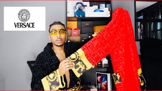 VERSACE LUXURY RED ROBE REAL REVIEW | SIZING + TRY ON‼️