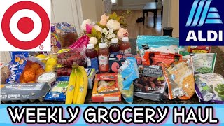 ALDI and Target *NEW* Weekly Finds Grocery Haul + Meal Plan With Price Totals Family of 4