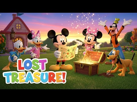 Mickey & Friends Clubhouse Adventure 🗺️✨ | The Lost Treasure | Fun Kids Story | 3D Cartoon