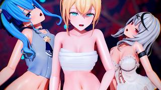 【MMD ホロライブ-Hololive 4K/60fps】《Chloe・Iroha・Towa・Suisei》~《BLACKPINK - How You Like That》