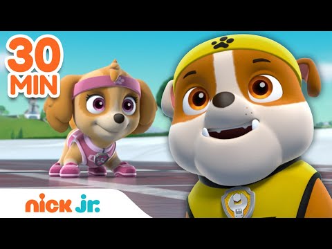 PAW Patrol Sports Rescues w/ Rubble, Skye & Marshall 🎾 | 30 Minute Compilation | Nick Jr.