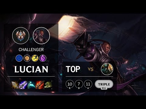 Lucian Top vs Gangplank - EUW Challenger Patch 10.12