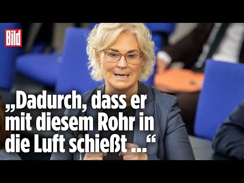 „Gepard ist kein Panzer“ – Lambrecht blamiert sich bei Auftritt im Bundestag