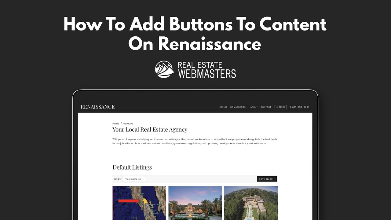 How To Add Buttons To Content On Renaissance | Renaissance Guide