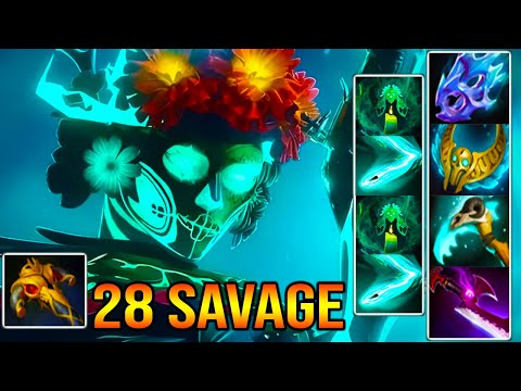 INTENSE NEW HERO HERO 28 SAVAGE [ Muerta ] THIS BUILD IS BROKEN - DOTA 2