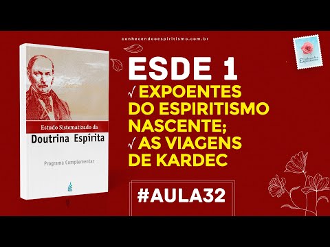 Aula 32 - ESDE 1 - Expoentes do Espiritismo Nascente; As viagens de Kardec