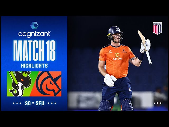 Cognizant Major League Cricket Game 18 Highlights | Seattle Orcas Vs. San Francisco Unicorns Cognizant Major League Cricket Game 18 Highlights | Seattle Orcas Vs. San Francisco Unicorns