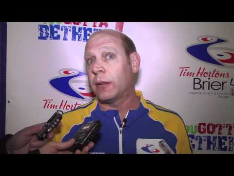 2011 Tim Hortons Brier - Draw 3 Media Scrum