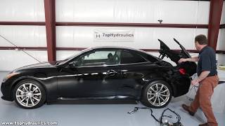 Infiniti G37S - Understanding the Top Opening Sequence
