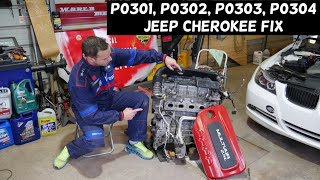 JEEP CHEROKEE CODE P0301 P0302 P0303 P0304 ENGINE LIGHT ON 2014 2015 2016 2017 2018 2019 2020
