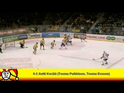 SaiPa-Jokerit-ottelun maalit 11.12.2010