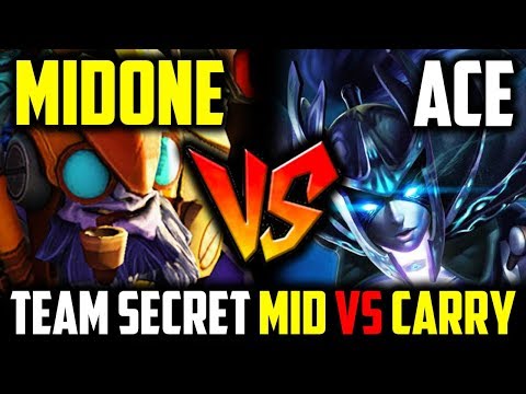 MidOne Tinker Vs Ace Phantom Assassin - Battle Of Mid Vs Carry Of Team Secret Dota 2