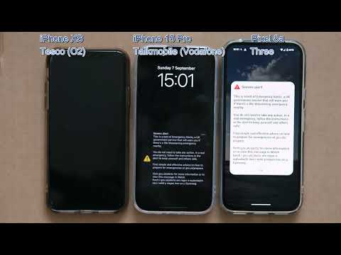 UK Emergency Alert System National Test, 7 September 2025