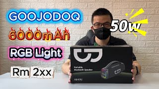 Bajet Rm200 ++ dpt Battery 6000mah ada Microphone GOOJODOQ AB4092 Portable Bluetooth Speaker