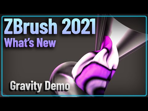 002  ZBrush 2021 Dynamic Cloth Demo Gravity Chute