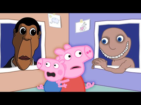 Peppa Pig Escape From The Man from The Window And Granny in Peppa Episodes