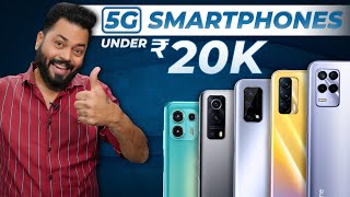 Top 5 Best 5G Smartphones Under ₹20000 Budget⚡November 2021