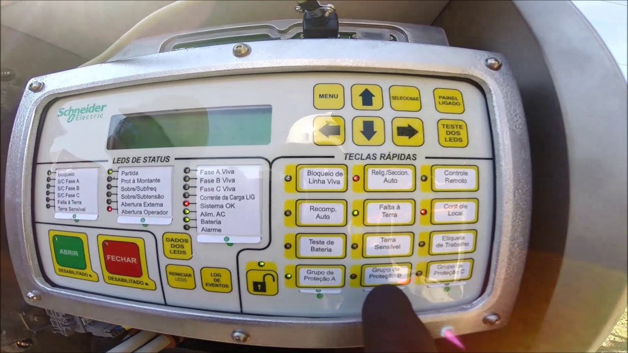 Operação de religadores automaticos Shneider ADVC 02