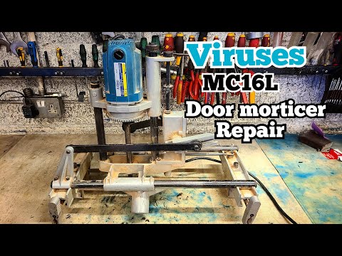 Repairing a Virutex MC16L door morticier. dismantling, changing bearings and rebuilding.