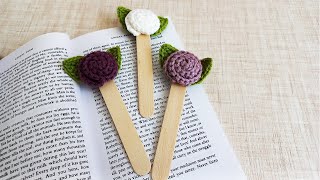 Crochet Bookmark For Beginners | Beautiful Flower Bookmark Crochet Patterns