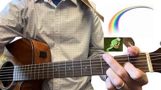Rainbow Connection Kermit The Frog Muppet Movie  Acoustic Guitar How To Play Lesson Tutorial