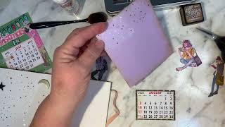 Creating my August Tissue Box Calendar