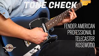 Video thumbnail for TONE CHECK: Fender American Professional II Telecaster Demo | No Talking by Cream City Music