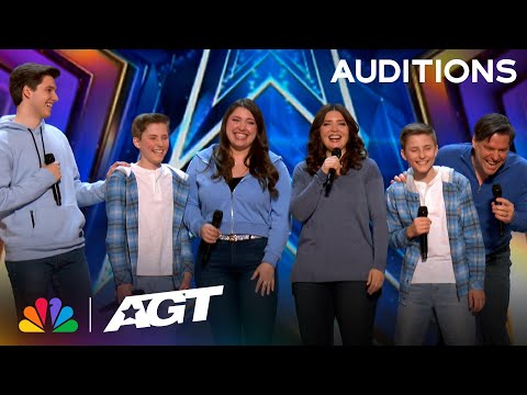 The Sharpe Family Singers mesmerize the crowd with "How Far I'll Go" | Auditions | AGT 2023