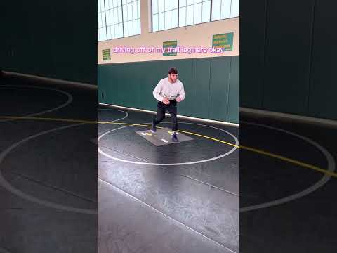 Using trail leg in wrestling