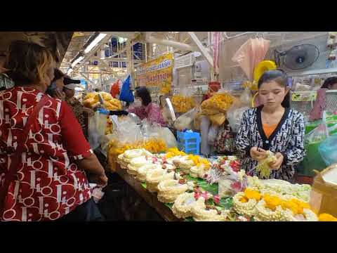 Pak Khlong Talat (Flower Market) ปากคลองตลาด Bangkok Day Tour