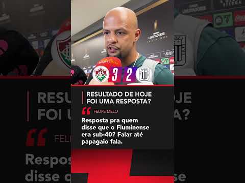 Fluminense é 'sub-40'? FELIPE MELO SOLTOU O VERBO #Shorts
