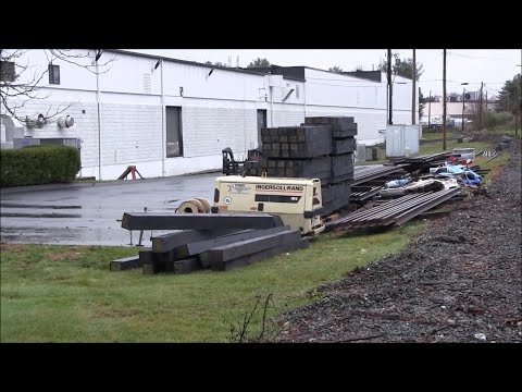 Abandoned railroad being restored - Taunton, MA - 11/5/2022